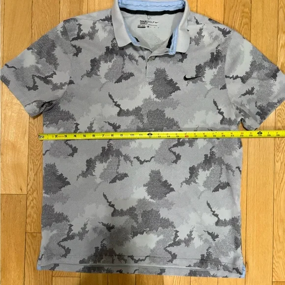 Nike Dri-FIT Victory Men’s Camo Golf Polo - Photon Dust Grey/White (Size XL) - Picture 6 of 6